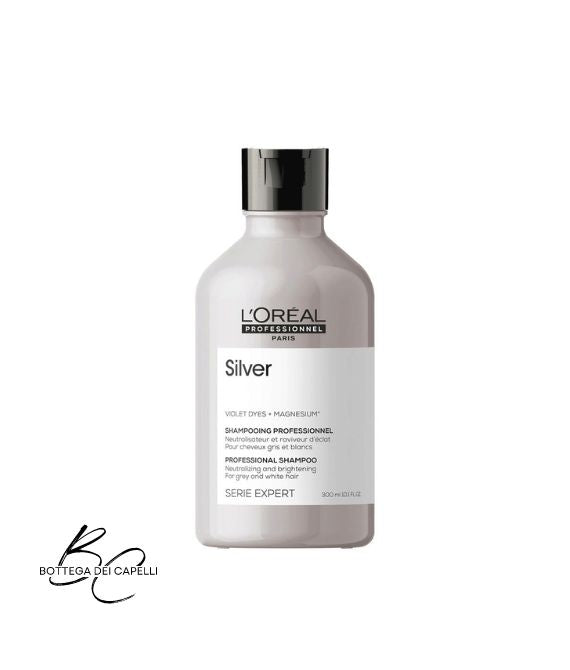 L'Oréal Serie Expert Silver shampoo antigiallo flacone 300 ml capelli grigi