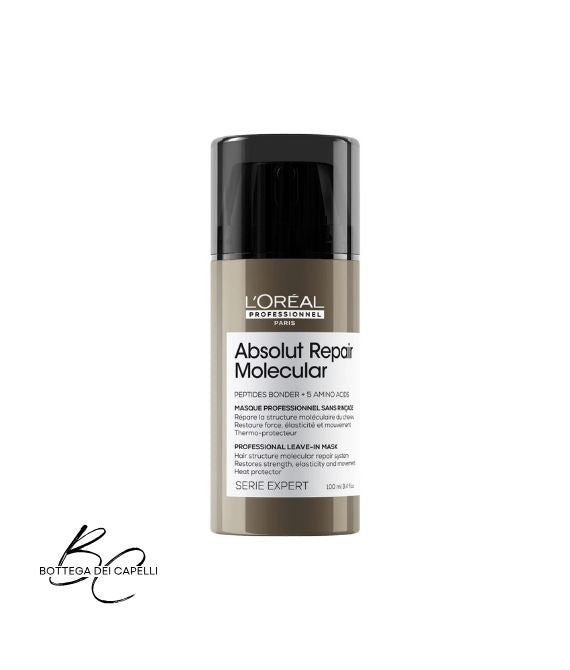 L'Oréal Absolut Repair Molecular Leave-In Mask tubo 100 ml senza risciacquo