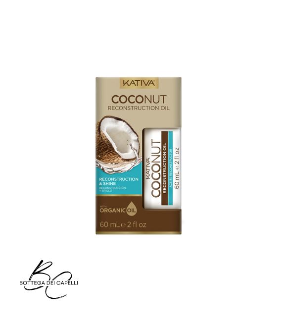 Kativa Coconut Olio Riparatore flacone 60 ml olio di cocco punte