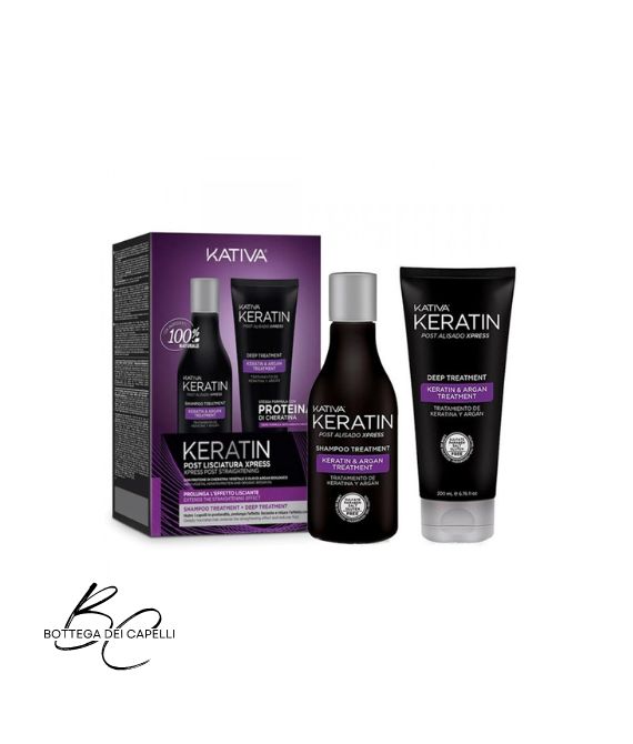 Kativa Keratin Kit Post Lisciatura shampoo e trattamento mantenimento