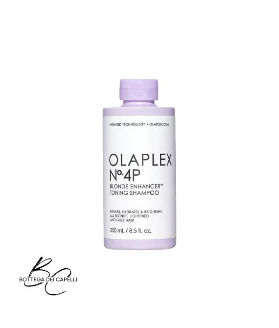 Olaplex N°4P Blonde Enhancer Toning Shampoo flacone viola 250 ml antigiallo