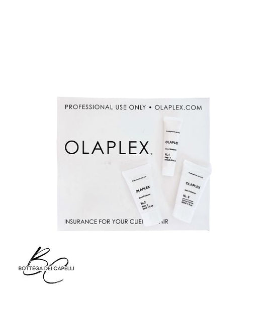Kit monodose Olaplex N°1 Bond Multiplier e N°2 Bond Perfector trattamento intensivo singolo