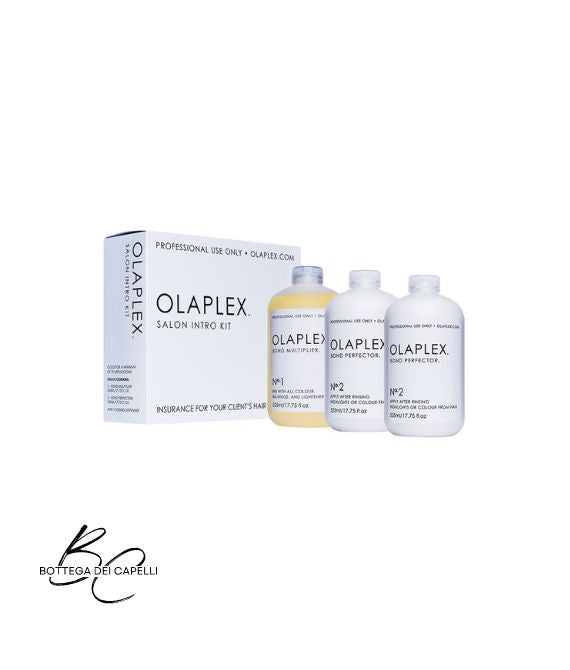 Olaplex Salon Intro Kit professionale N°1 Bond Multiplier e N°2 Bond Perfector formato salone