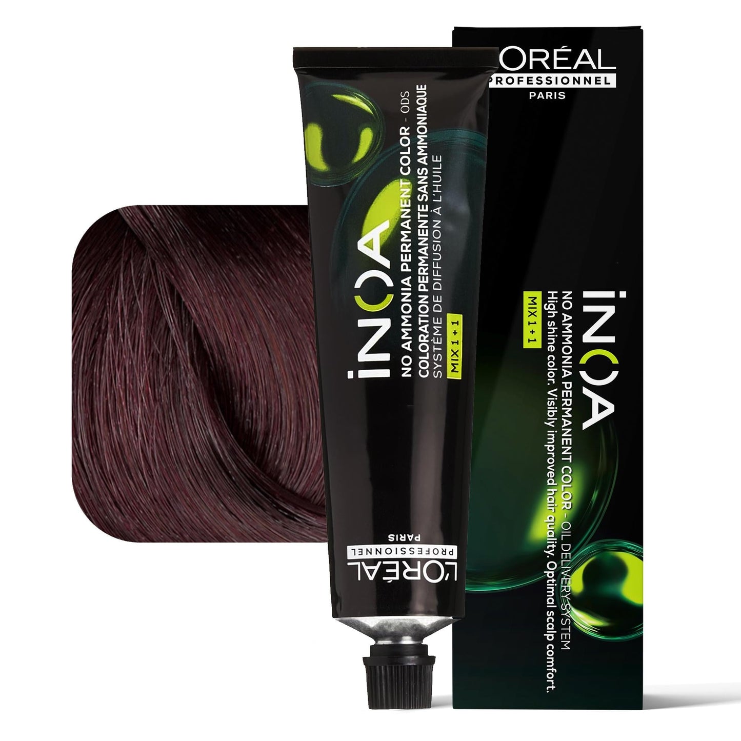 L'Oréal Professionnel INOA 4.56 — castano mogano rosso