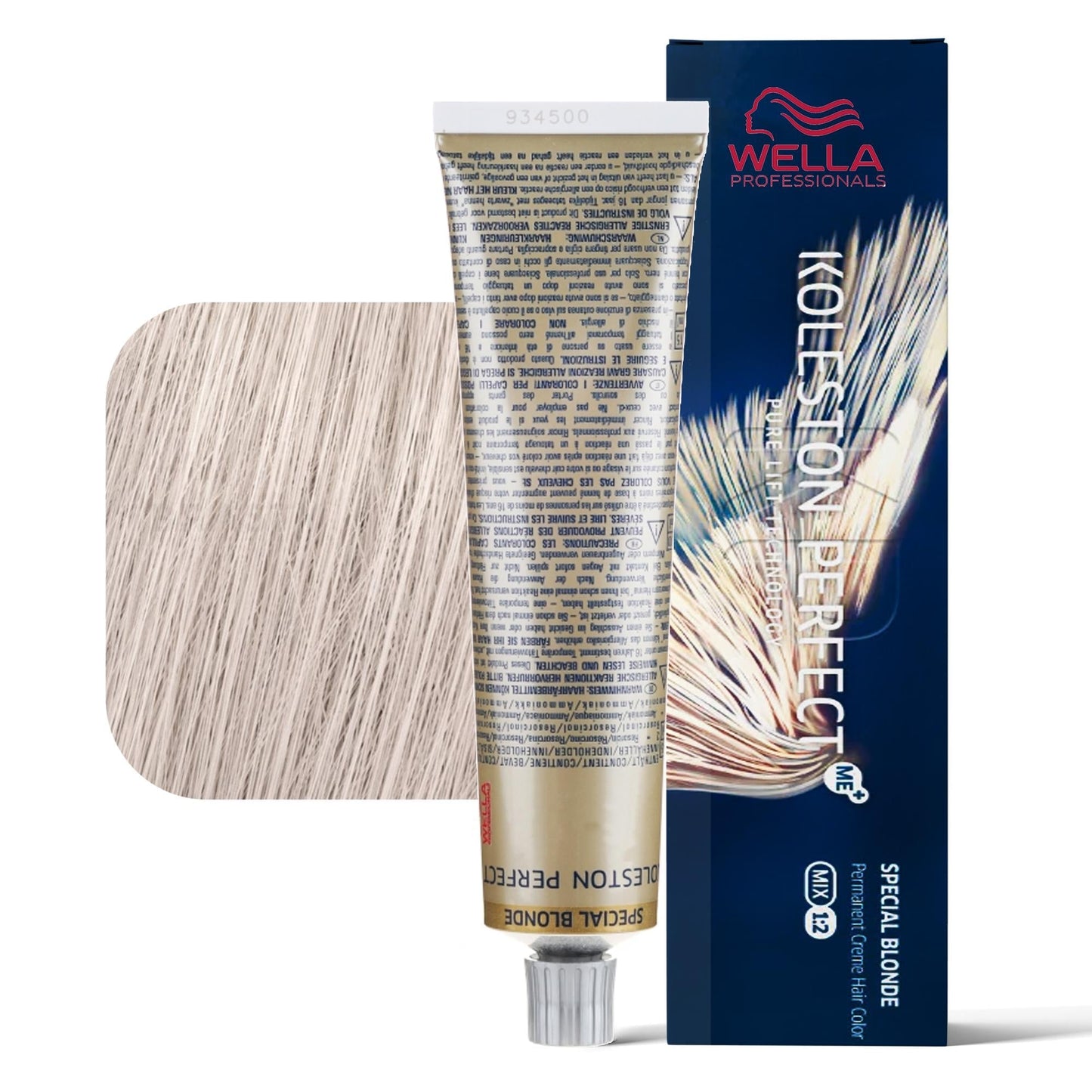 Wella Koleston Perfect 12/96 superschiarente cenere violetto tinta permanente tubo 60ml