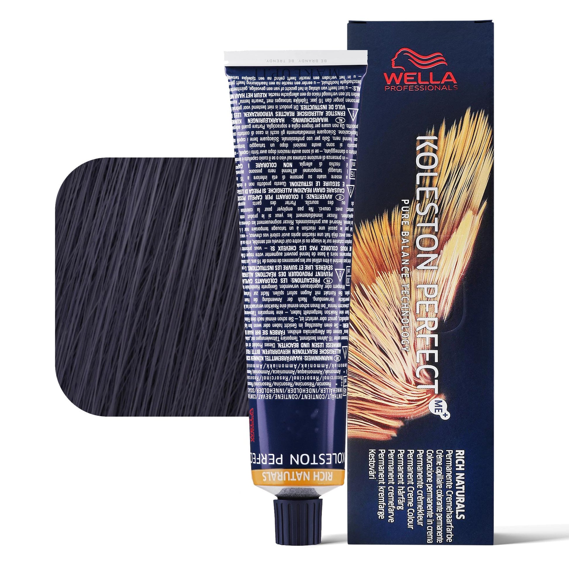 Wella Koleston Perfect 2/8 nero blu tinta permanente tubo 60ml