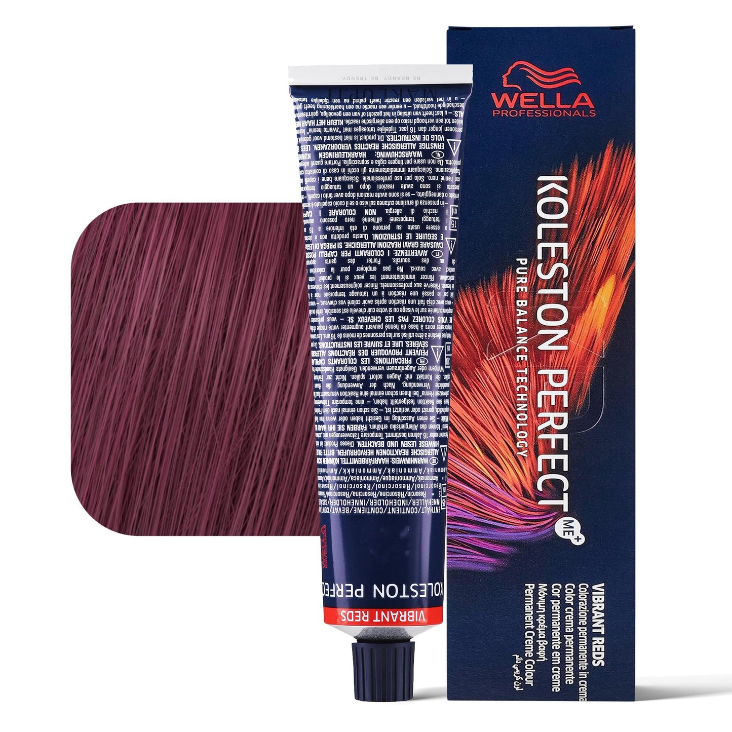 Wella Koleston Perfect 55/46 castano chiaro intenso rame violetto tinta permanente tubo 60ml