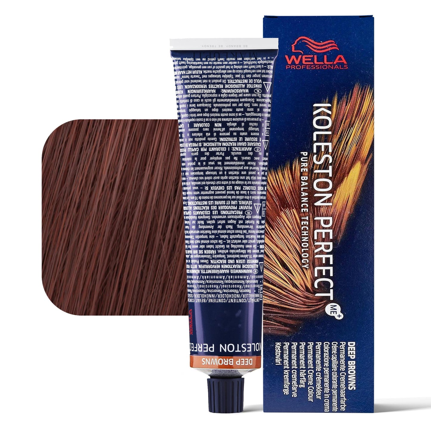 Wella Koleston Perfect 6/75 biondo scuro sabbia mogano tinta permanente tubo 60ml