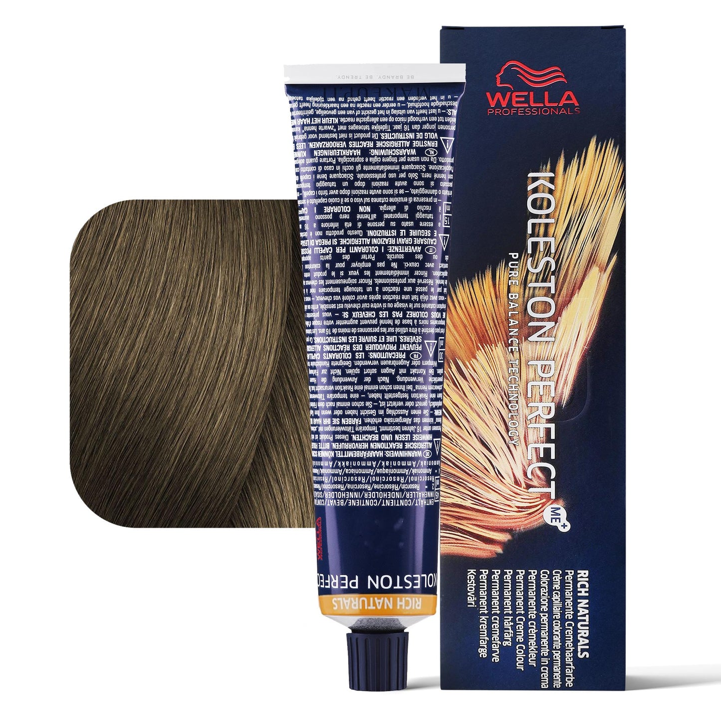 Wella Koleston Perfect 7/31 biondo medio dorato cenere tinta permanente tubo 60ml
