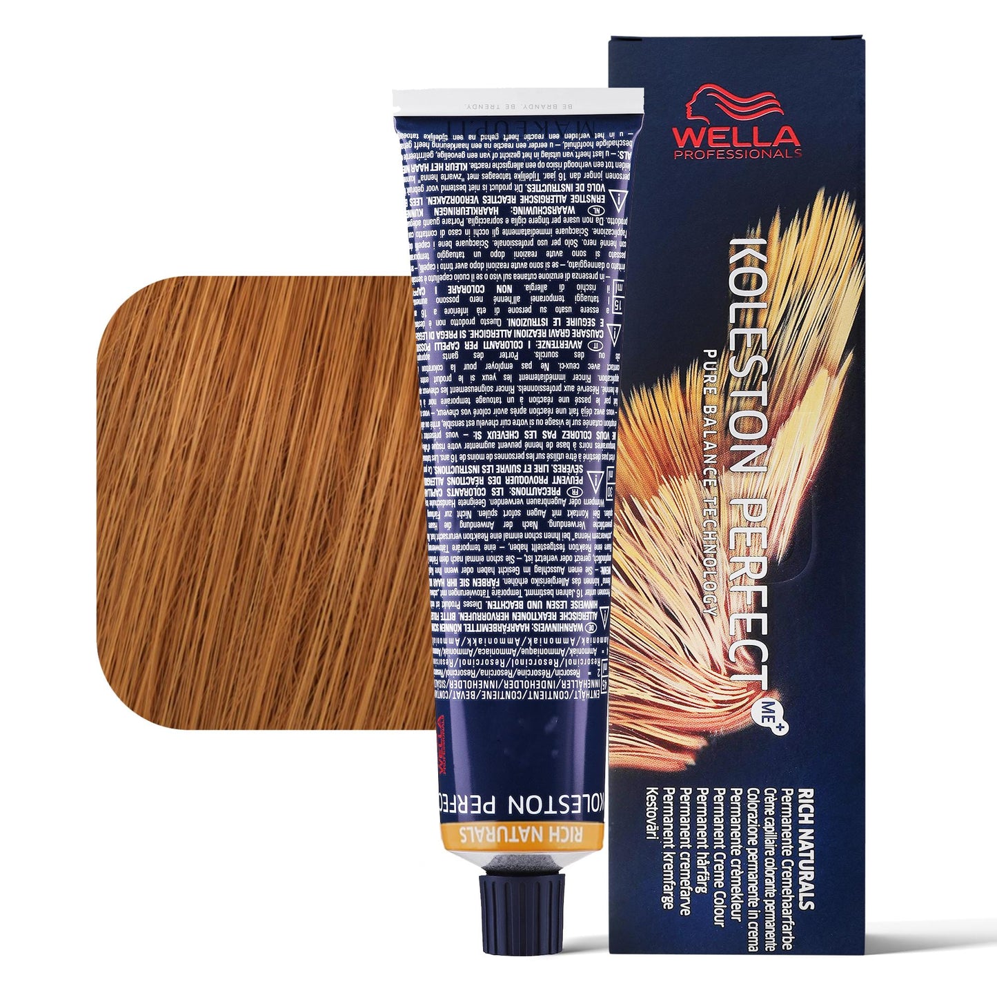 Wella Koleston Perfect 8/04 biondo chiaro naturale ramato tinta permanente tubo 60ml