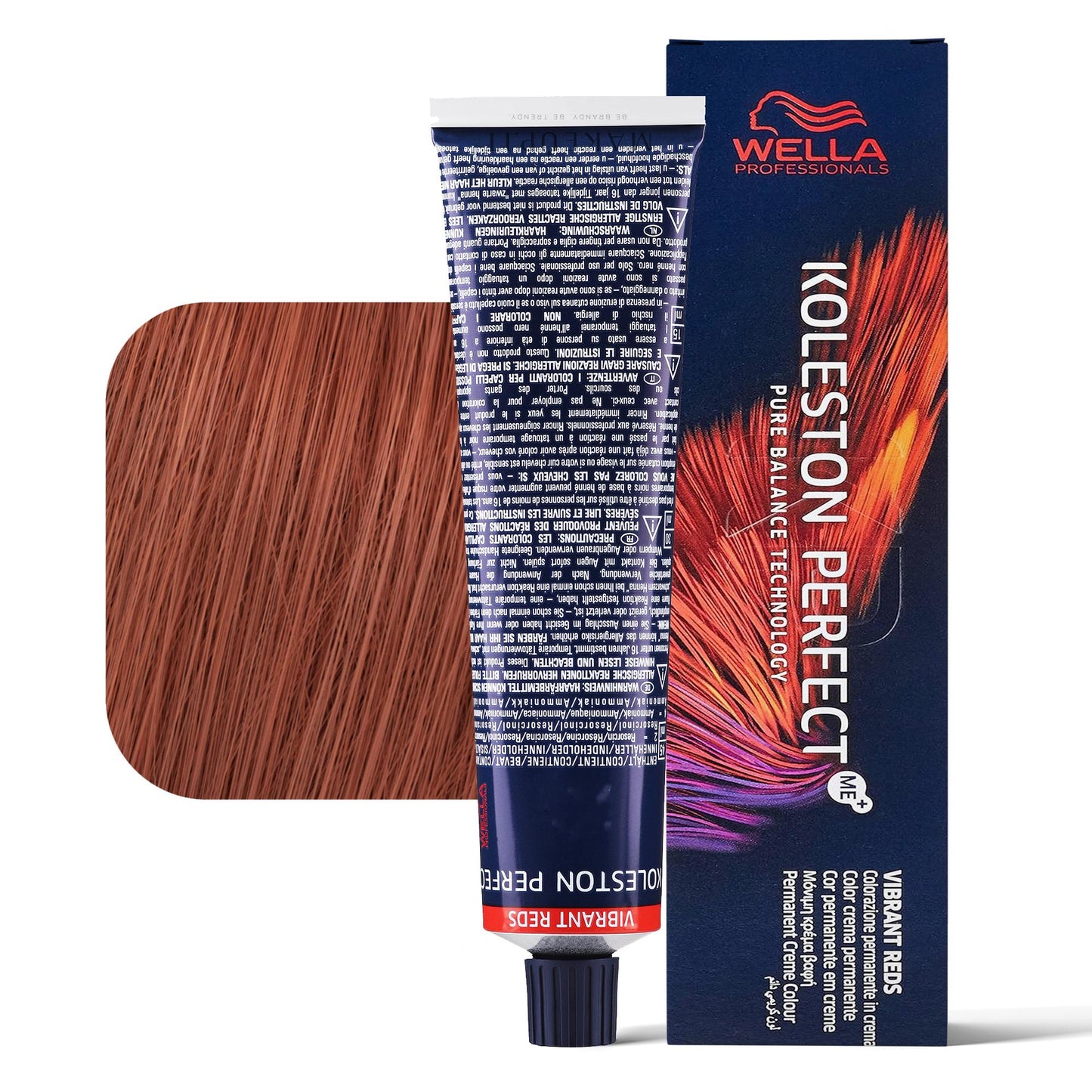 Wella Koleston Perfect 8/41 biondo chiaro rame cenere tinta permanente tubo 60ml