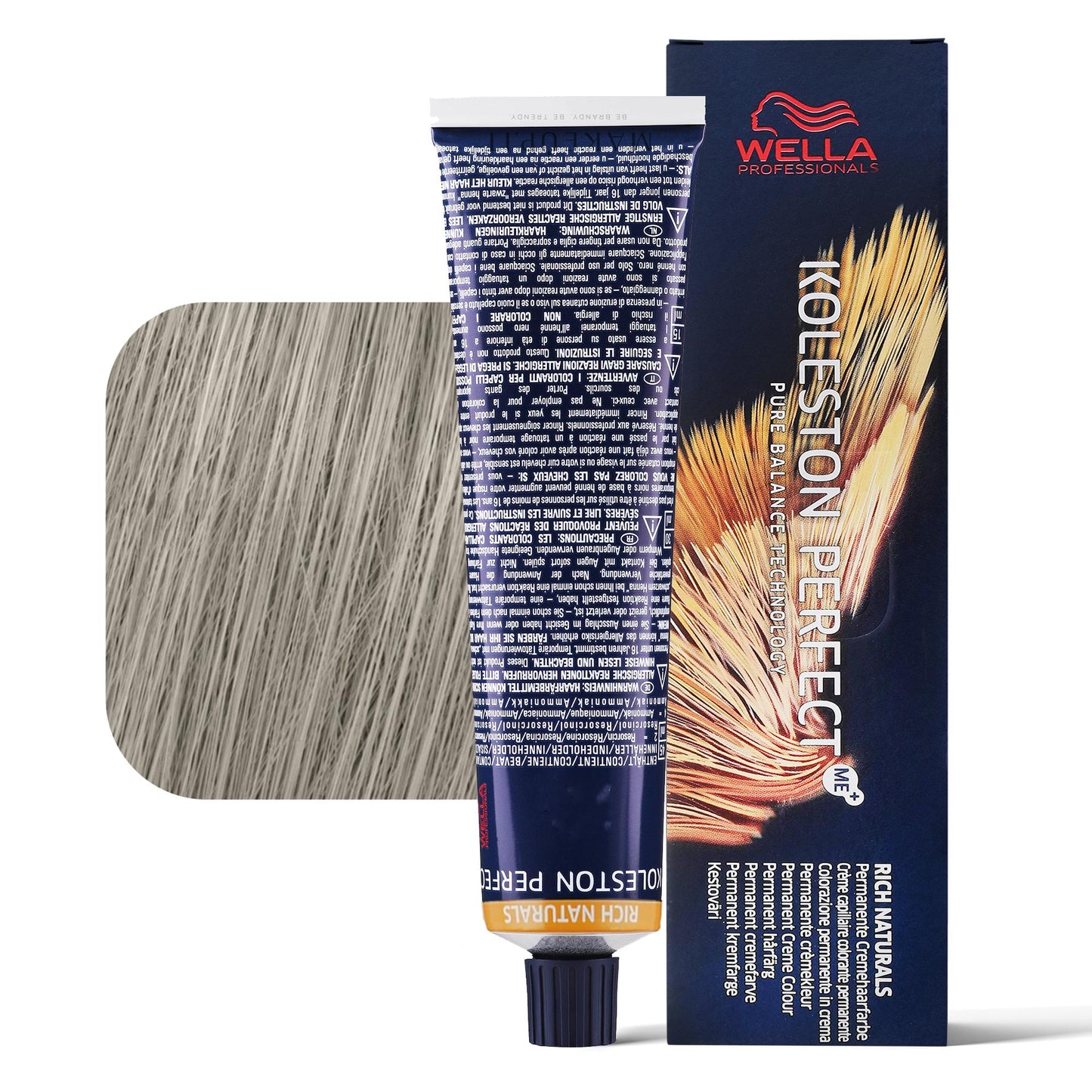 Wella Koleston Perfect 9/81 biondo chiarissimo perla cenere tinta permanente tubo 60ml